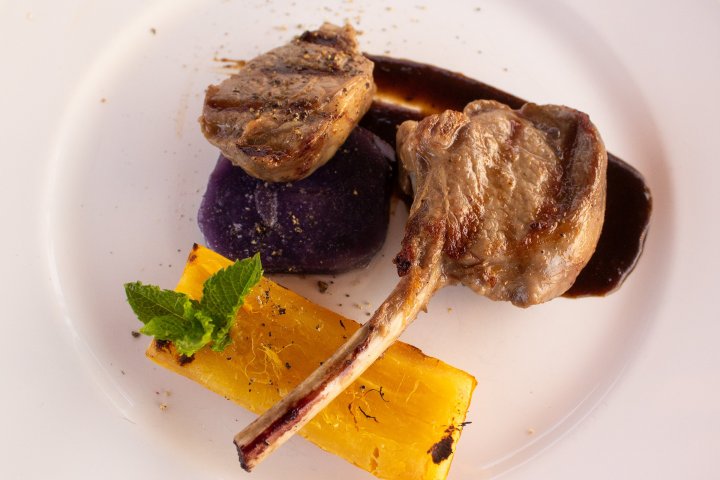 a piece of cake on a plate