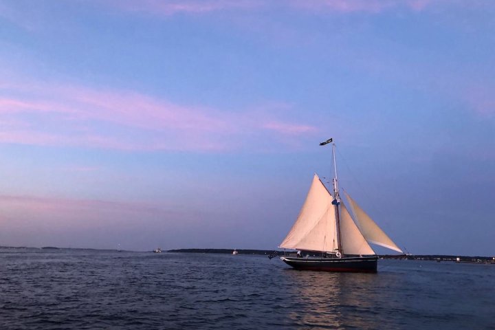 a boat in a large body of water